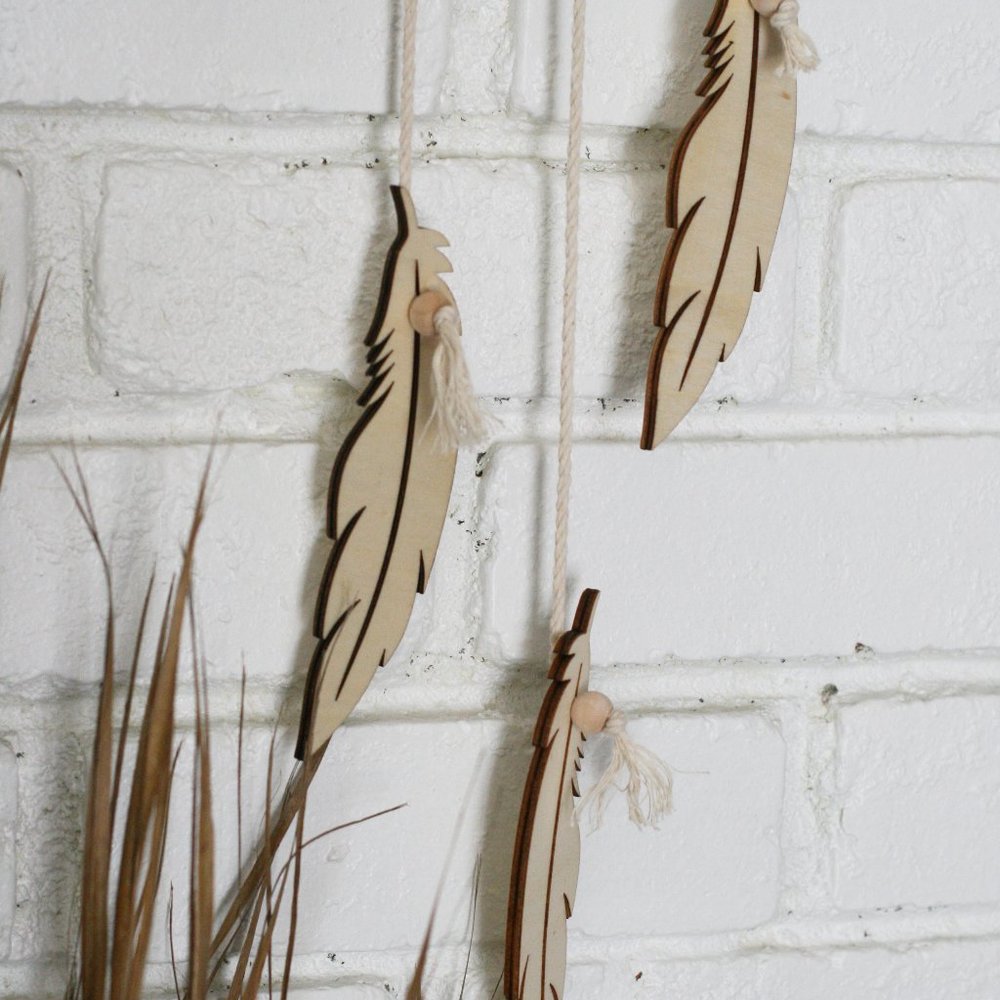 SOLD Handmade feather Dream Catcher Wall Hanging - Picture 7 of 9